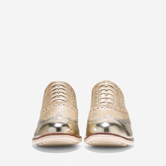 metallic oxfords womens